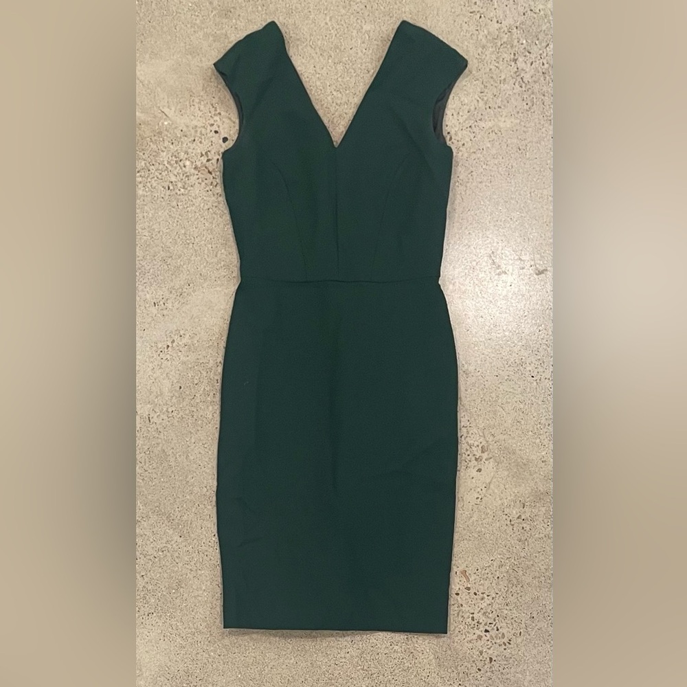 Forest green sleeveless brooks brothers Nisa dress size 0